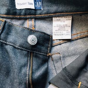 GAP authentic trouser flare blue jean sz 0. New
